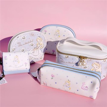 日本MC愛麗絲Alice夢游仙境柴郡貓系列限定卡包筆袋收納化妝