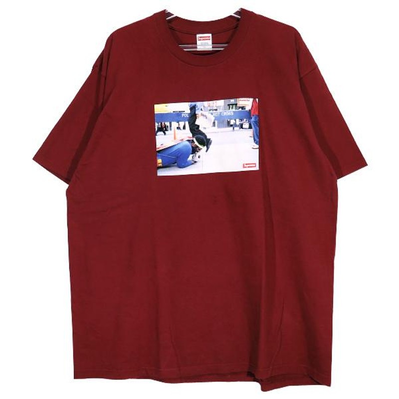 SUPREME シュプリーム x Pope.L 22AW GREAT WHITE WAY TEE ポープ.L グレイト ホワイト ウェイ Tシャツ  ショートスリーブ 半袖 カージナル | LINEショッピング