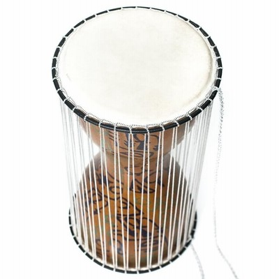 トーキングドラム、アフリカドラム、アフリカ民族楽器、アフリカ民族楽器 パーカッション トーキングドラム アフリカ 打楽器 民族楽器