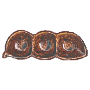 貽釉布紋三格皿 - 日本製造  寬20cm  高7cm  瓷材質  XL12032-19A  1入