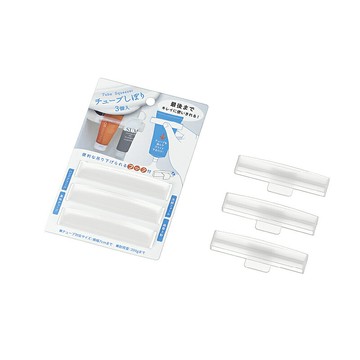 asdfkitty*日本製 ECHO 可掛式 擠牙膏器-3入-軟管擠壓器-也可以擠洗面乳.調味料-正版商品