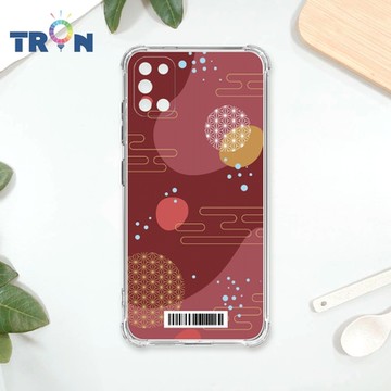 TRON 三星 A31 日系和風圓點流雲系列 四角防摔載具殼 軟殼 手機殼