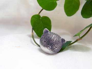 我的貓朋友們 ‧ 歐歐貓 | 純銀別針 胸針