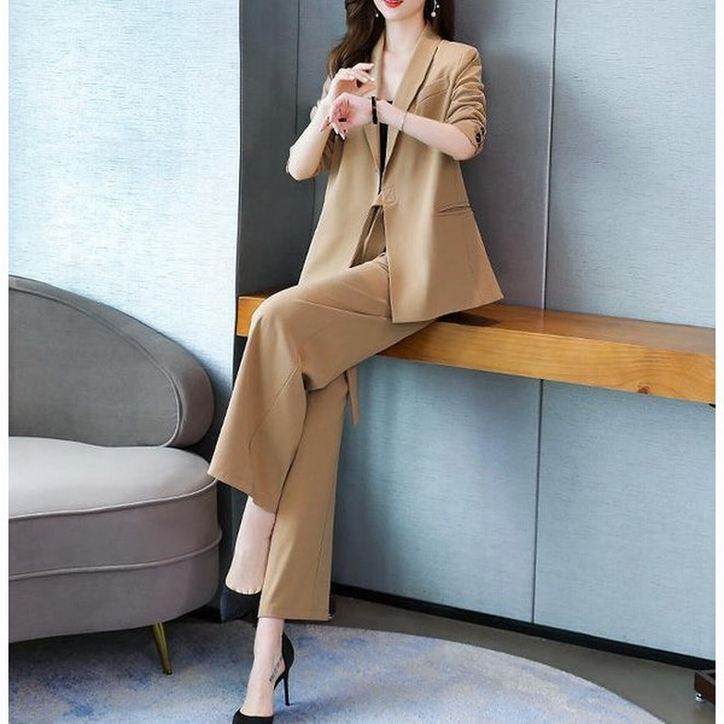 セットアップ おしゃれ パンツスーツ 卒園式 大きいサイズ 卒業式 結婚式 ワイドパンツ きれいめ フォーマル 上品 大人 シンプル 通販 Lineポイント最大0 5 Get Lineショッピング