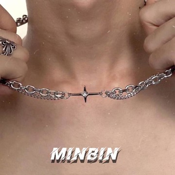 【項鍊】超全鈦鋼不掉色街頭簡約項鍊男潮男個性十字架