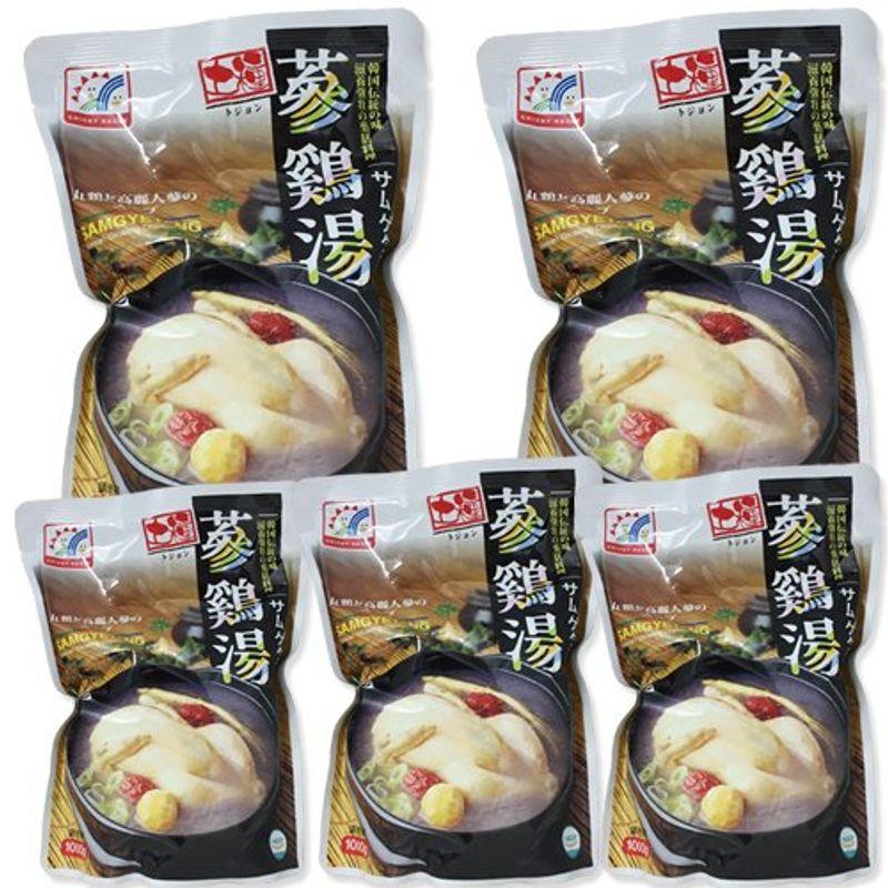 韓国宮廷料理・参鶏湯(サムゲタン)1kg×５個 韓国食品韓国加工食品ファインレトルトサムゲタン韓国美味しいサムゲタン