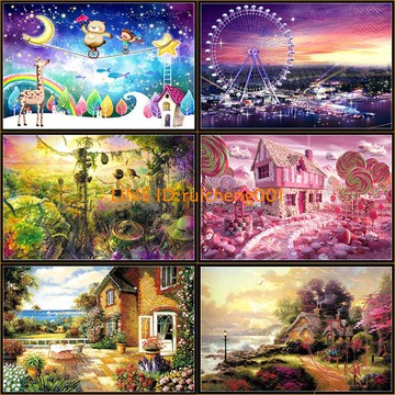 500片木質拼圖塊成人兒童卡通動漫風景益智力趣味玩具男女孩禮物【不二雜貨】