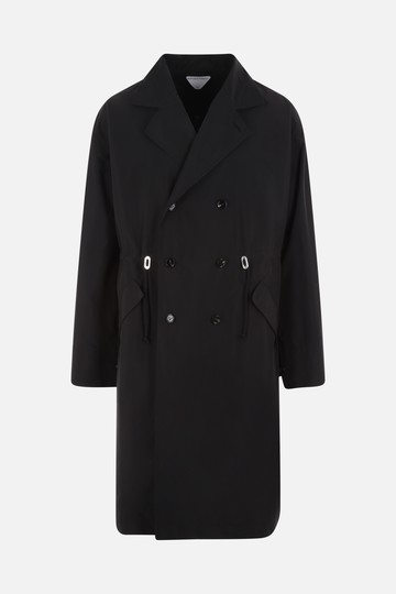 BOTTEGA VENETA double-breasted nylon trench coat Man