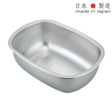 日本製 下村企販 18-8不鏽鋼 304不銹鋼洗物盆