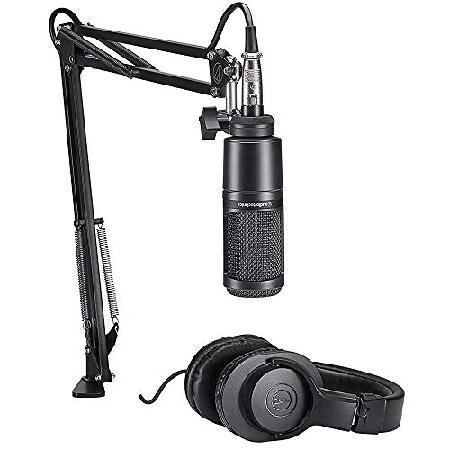 Zoom H6 All Black 6-Track   6-Input Portable Recorder with Single Mic Capsule ＆ 2x Audio-Technica AT2020 Studio Mic Bundle（並行輸入品）