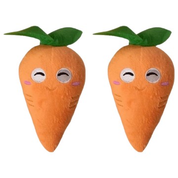 SassyDog 毛絨玩具  16 x 10cm  胡蘿蔔 橘色  2個
