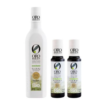 Oro Bailen 皇嘉 有機100%冷壓初榨橄欖油 500ml+有機100%冷壓初榨橄欖油 100mlx2(歐盟&台灣有機雙驗證 生飲等級)