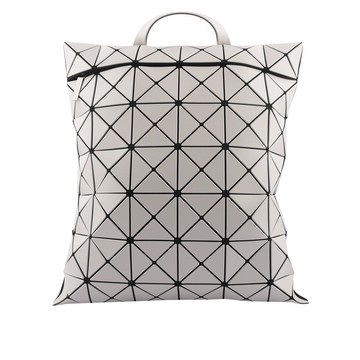 ISSEY MIYAKE BAO BAO LUCENT 啞光霧面扁形後背包(淺灰色)