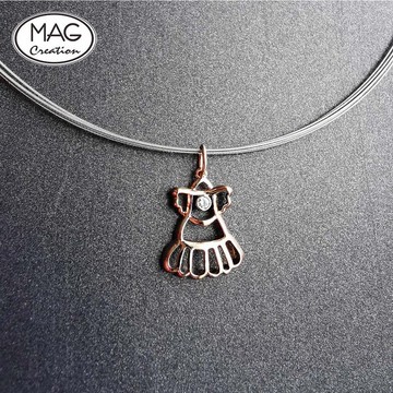 甜心吊墜 | 公主裙 造型吊墜 附送鋼絲頸圈