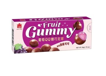 [義美]義美巧克力QQ球(葡萄口味)50g