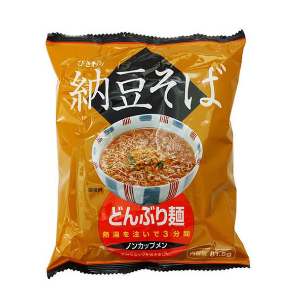 蕎麦 そば インスタント トーエー どんぶり麺・納豆そば 81.5g