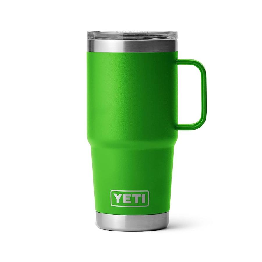 YETI RAMBLER 20 OZ TRAVEL MUG, STAINLESS STEEL, VACUUM INSULATED WITH STRONGHOLD LID, CANOPY GREEN