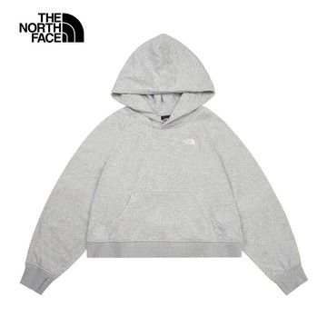 女款灰色舒適透氣長袖帽T｜8F0YDYX