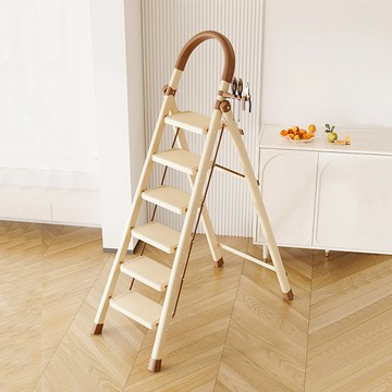 六步梯-多功能安全扶手加寬加厚室内折疊伸縮防滑人字梯 008003-01 六步梯