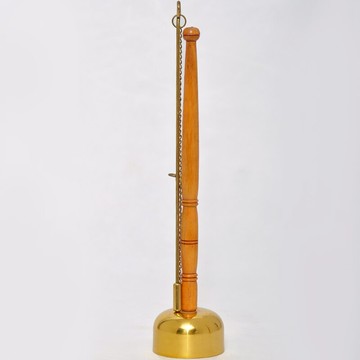 銅佛具引慶銅罄自動伸縮引磬寺廟法器佛教念佛經用品助念梵唄鈴鐺