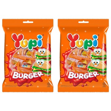 Yupi 漢堡QQ糖  84g  2袋
