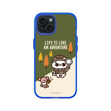 iPhone 15 Clear 激光藍 - 爽爽貓 Song Song Meow by SECOND - 冒險爽爽貓