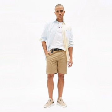 【Tommy Hilfiger】Brooklyn 連腰帶短褲_棕色