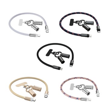 DEVIA｜USB Type-C to C 極速編織充電線掛繩(60W)(0.3M) 手機吊繩 防丟繩 手機繩 手機掛繩