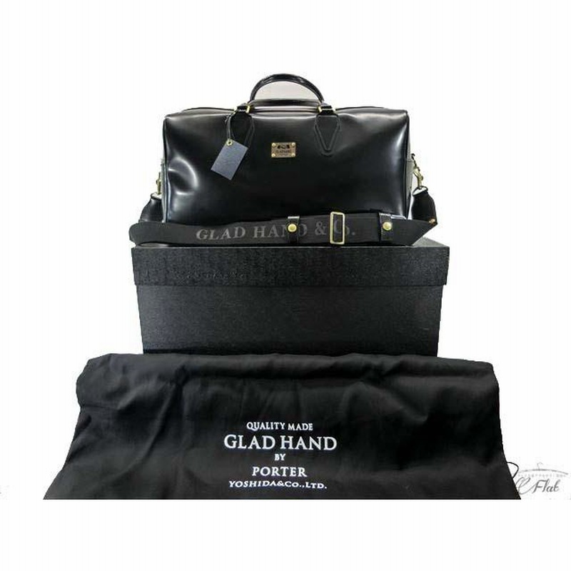 Gladhand × POTER レザーボストンバッグ GLAD HAND 【Medium】GLAD × PORTER GH - BAGGAGE (BROWN