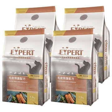 EXPERT 艾思柏 無穀犬食 毛皮照護配方  三種魚 + 鱉蛋精華  1.5kg  4袋