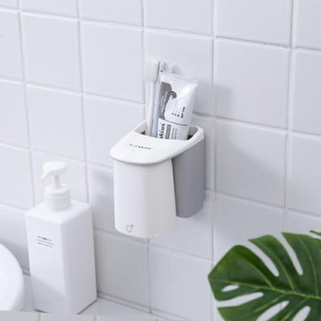 牙刷置物架磁吸漱口杯套裝衛生間吸壁式刷牙杯子牙刷架北歐洗漱杯 lhshg