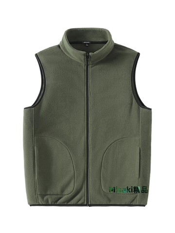 JR真維斯搖粒絨馬甲男款春秋男士抓絨冬季保暖坎肩青少年加絨背心-Misaki精品