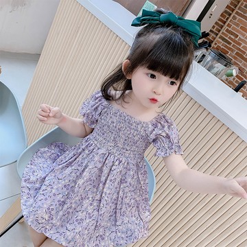 🎀biubiu童裝🎀女童連衣裙夏裝新款雪紡花女寶寶裙子網紅中小兒童夏季公主裙