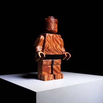 【木質積木人】 X9 臺灣肖楠 - 捲絲榴紋- 經典款