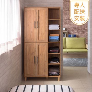 TZUMii專人配送組裝-丹尼四門六格衣櫃 衣櫥 衣物收納櫃 免組裝 專人安裝