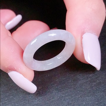 【願平安】冰種紫羅蘭翡翠平安環項鍊 | 天然緬甸玉A貨翡翠 |送禮