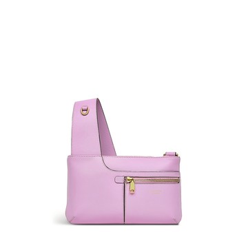 Radley London Womens Leather Pockets Icon Mini Ziptop Crossbody - Pink