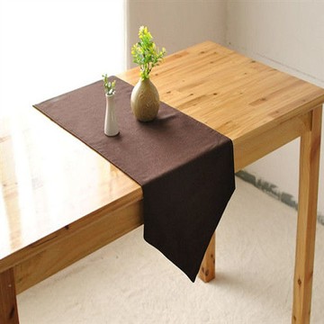 【協貿】時尚簡約現代咖啡純色高檔桌旗