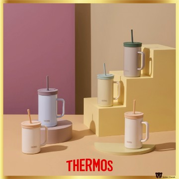Thermos 緊湊型吸管杯和玻璃杯 600ml 720ml 1000ml 洗碗機安全