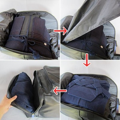 剣道 防具袋 冠 剣道専用 バックパック リュック型 DF-90K