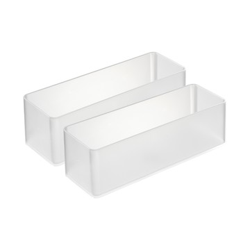 日本【YAMAZAKI】tower抽屜收納盒二入組-深型(白)