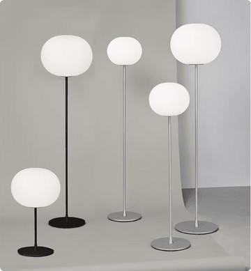 燈具 落地燈 落地球燈 裝飾落地燈夜燈意大利臺燈具現代創意極簡客廳書房臥室玻璃球led落地燈110v
