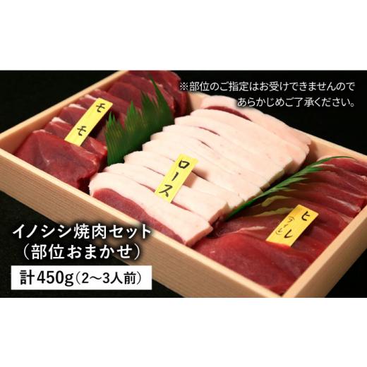 ふるさと納税 福岡県 糸島市 イノシシ 3種 焼肉セット（ 部位おまかせ ） 450g 2〜3人前 糸島市 ／ tracks [AUF005] ジビエ 猪