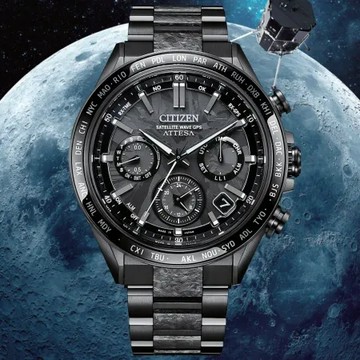 CITIZEN星辰 GENTS系列 GPS衛星對時 鈦金屬 光動能計時腕錶／CC4067-66E／44.6mm
