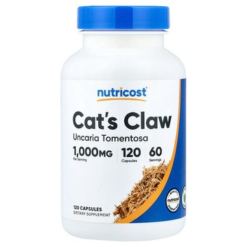 Nutricost, 貓爪草，1000 毫克，120 粒膠囊（每粒膠囊 500 毫克）