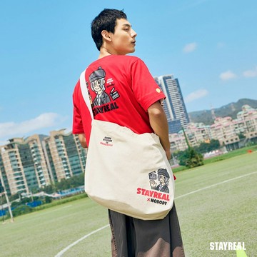 STAYREAL x NOBODY 鼠小小練武奇才帆布包