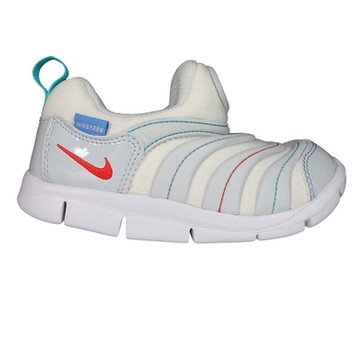 NIKE DYNAMO FREE-TD 男女小童毛毛蟲鞋-休閒 343938-105 米白灰紅綠