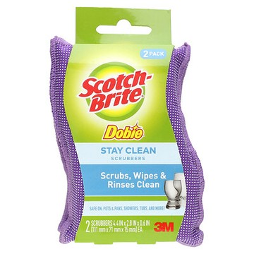 Scotch-Brite, Dobie，Stay Clean Scrubbers，2 個百潔布