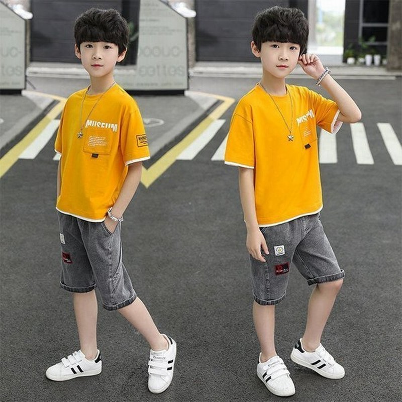 子供服 セットアップ 男の子 春夏 半袖 上下セット 韓国子供服 キッズ ジュニア Tシャツ パンツ 長ズボン 可愛い おしゃれ 小学生 通学着 通販 Lineポイント最大0 5 Get Lineショッピング