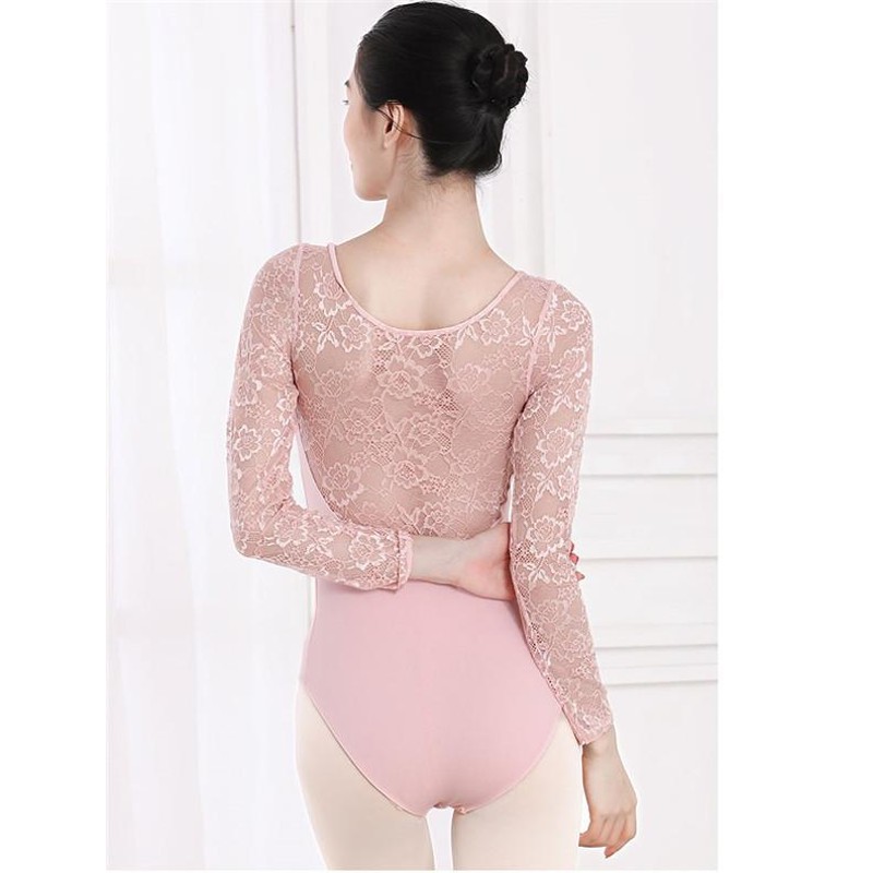 BODILE ピンク 長袖 バレエレオタード BODILEバレエレオタードM